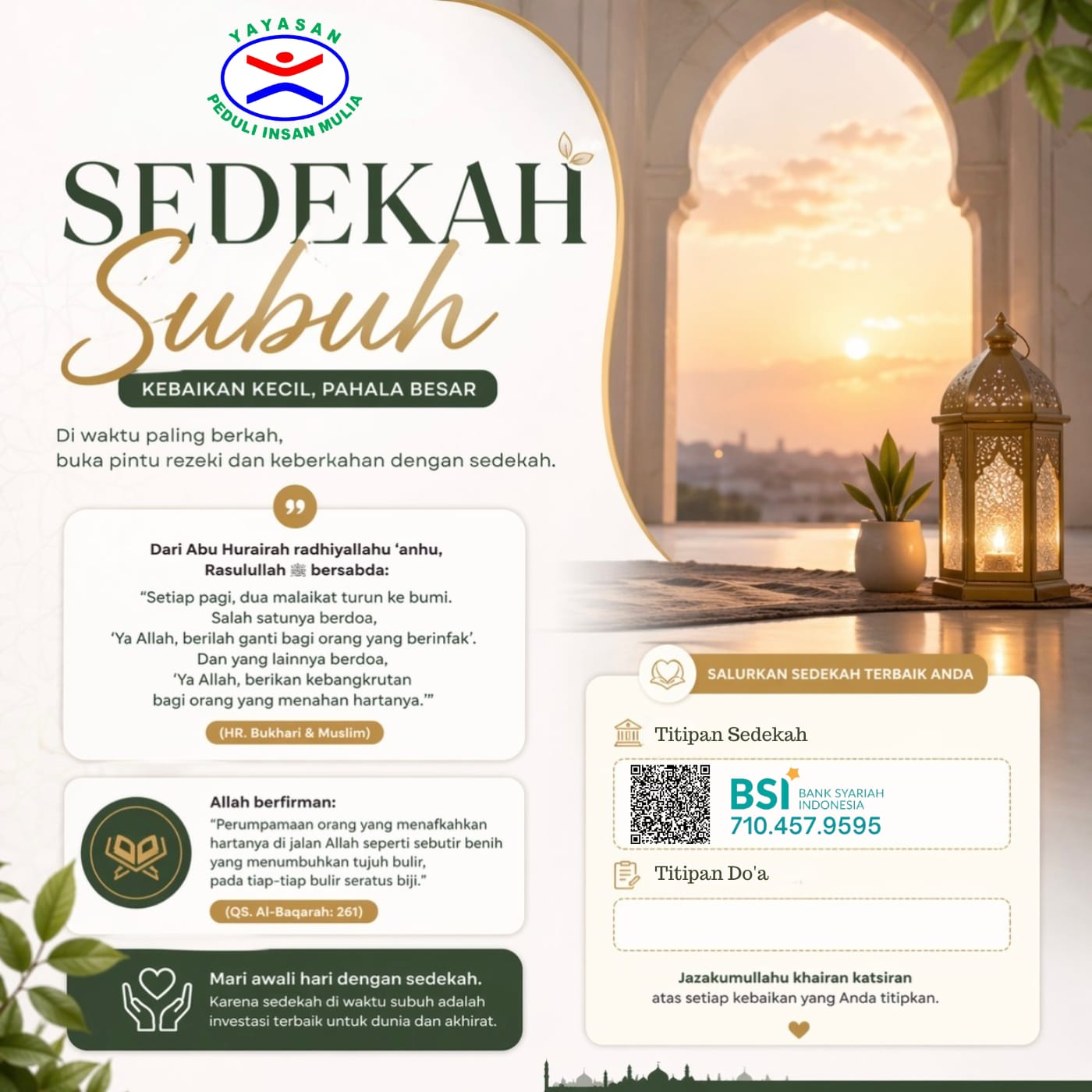 sedekah subuh sedekah subuh